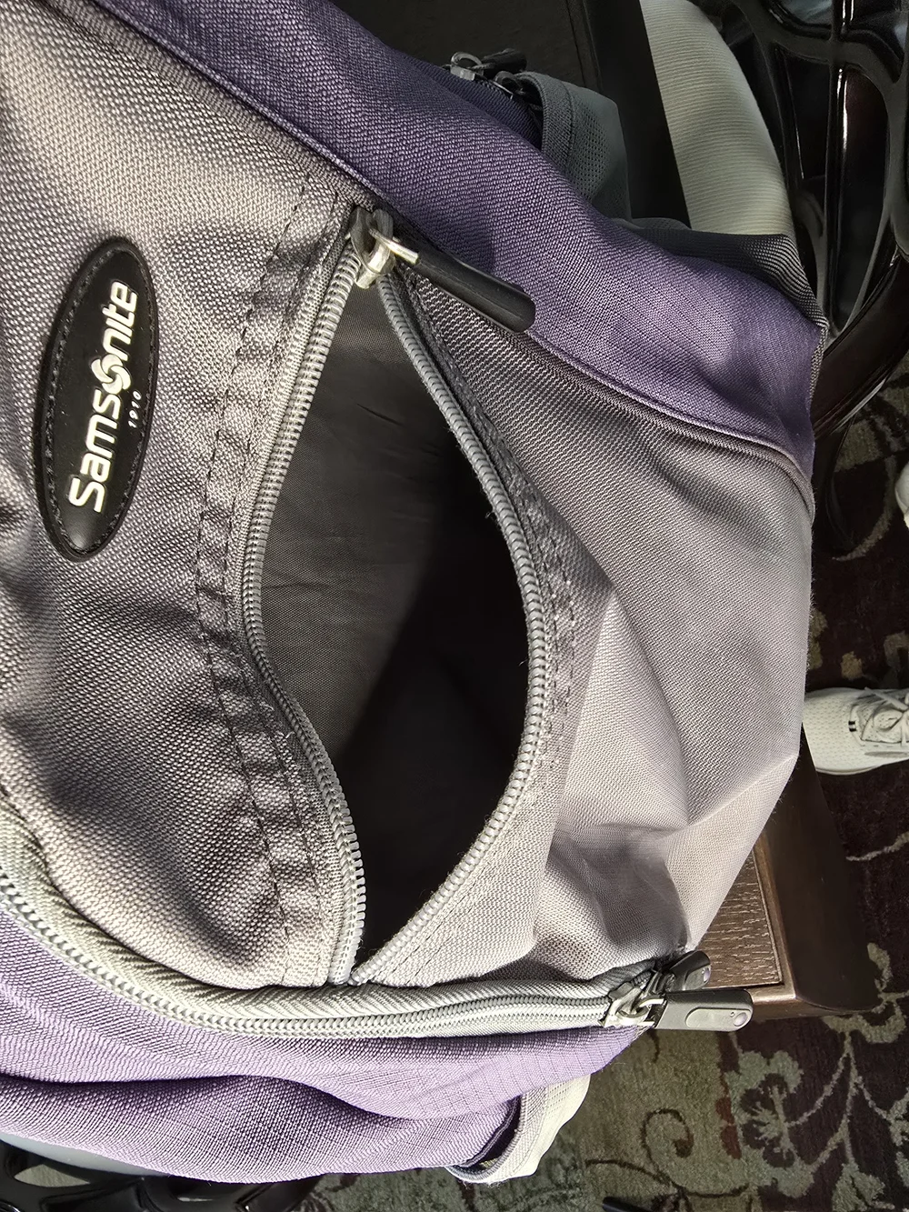Samsonite Purple and Gray Men's Backpack